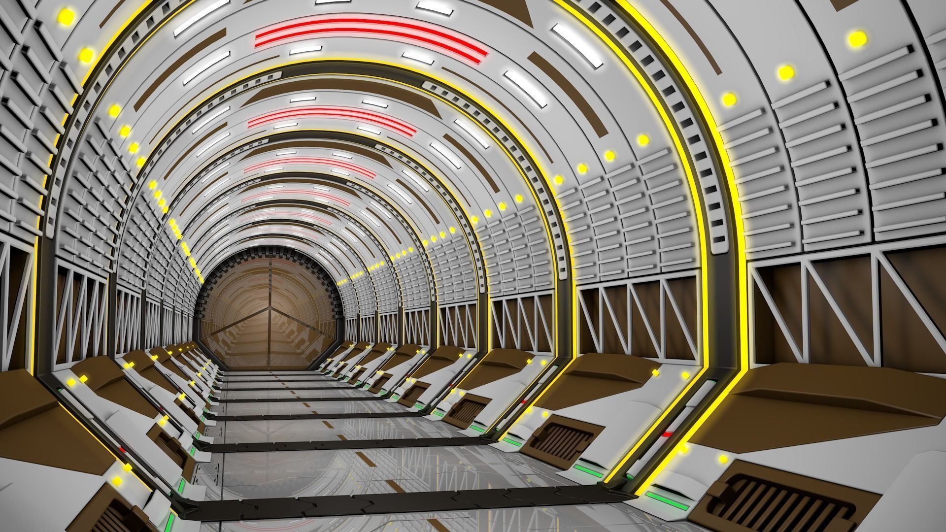 Scvi Fi Corridor 3D model_1