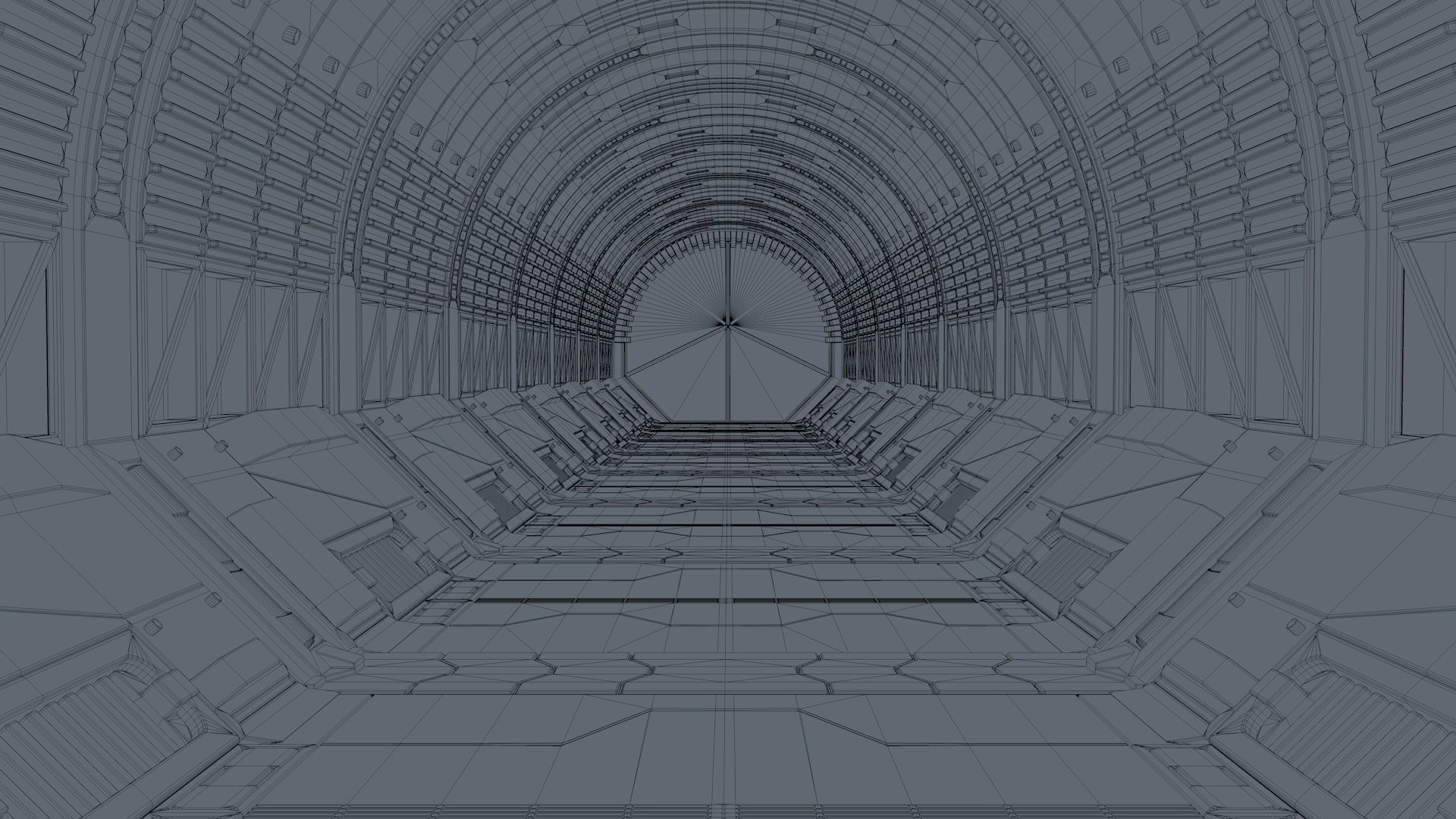 Scvi Fi Corridor 3D model_7