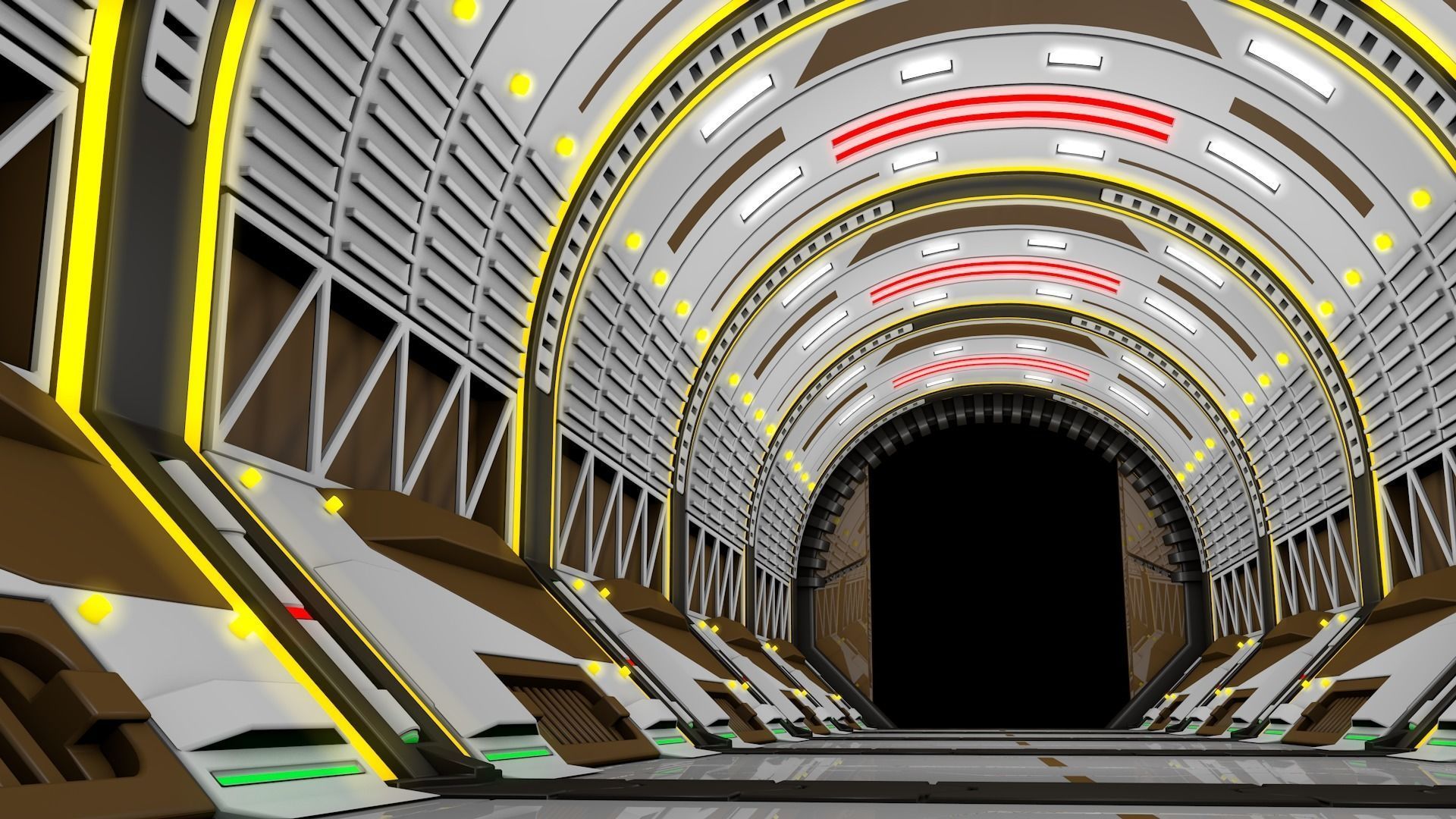 Scvi Fi Corridor 3D model_3