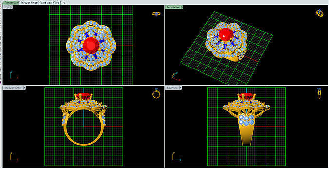 female ring 3D print model