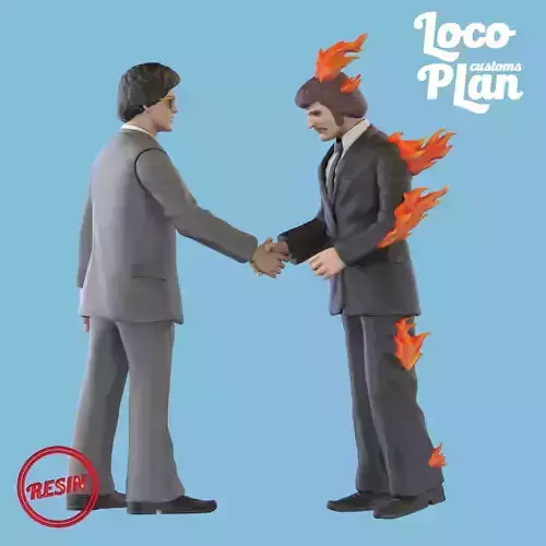 Wish you were here pink floyd 3D print model