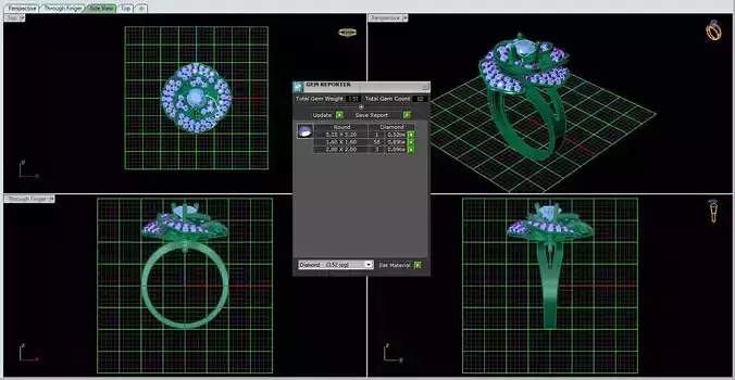 female ring 3D print model