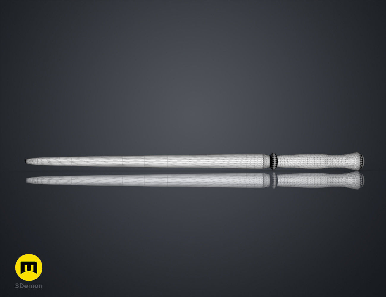 Molly Weasleys Wand 3D print model_7