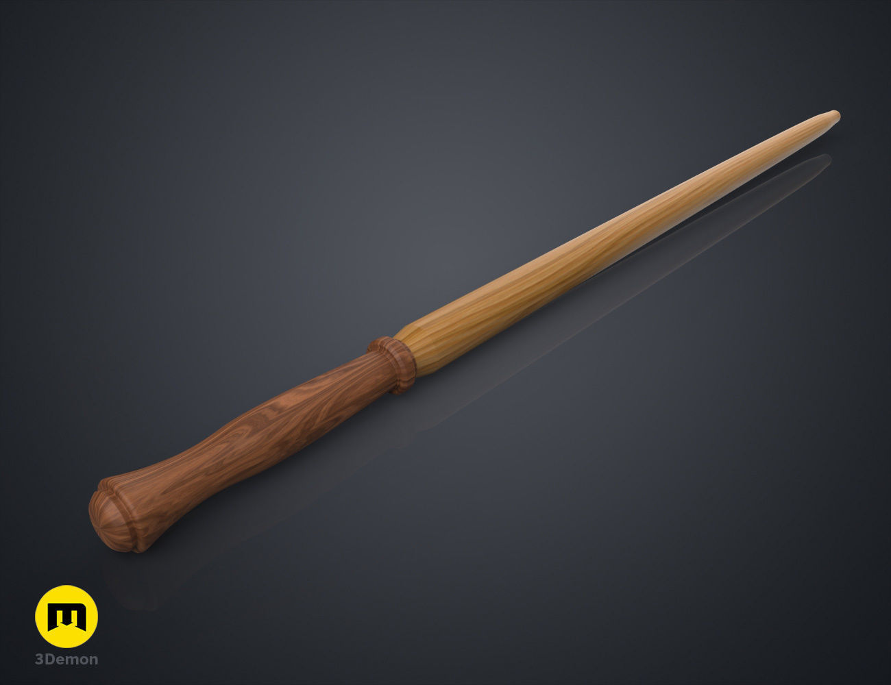 Molly Weasleys Wand 3D print model_4