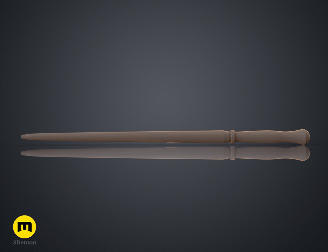 Molly Weasleys Wand 3D print model_6