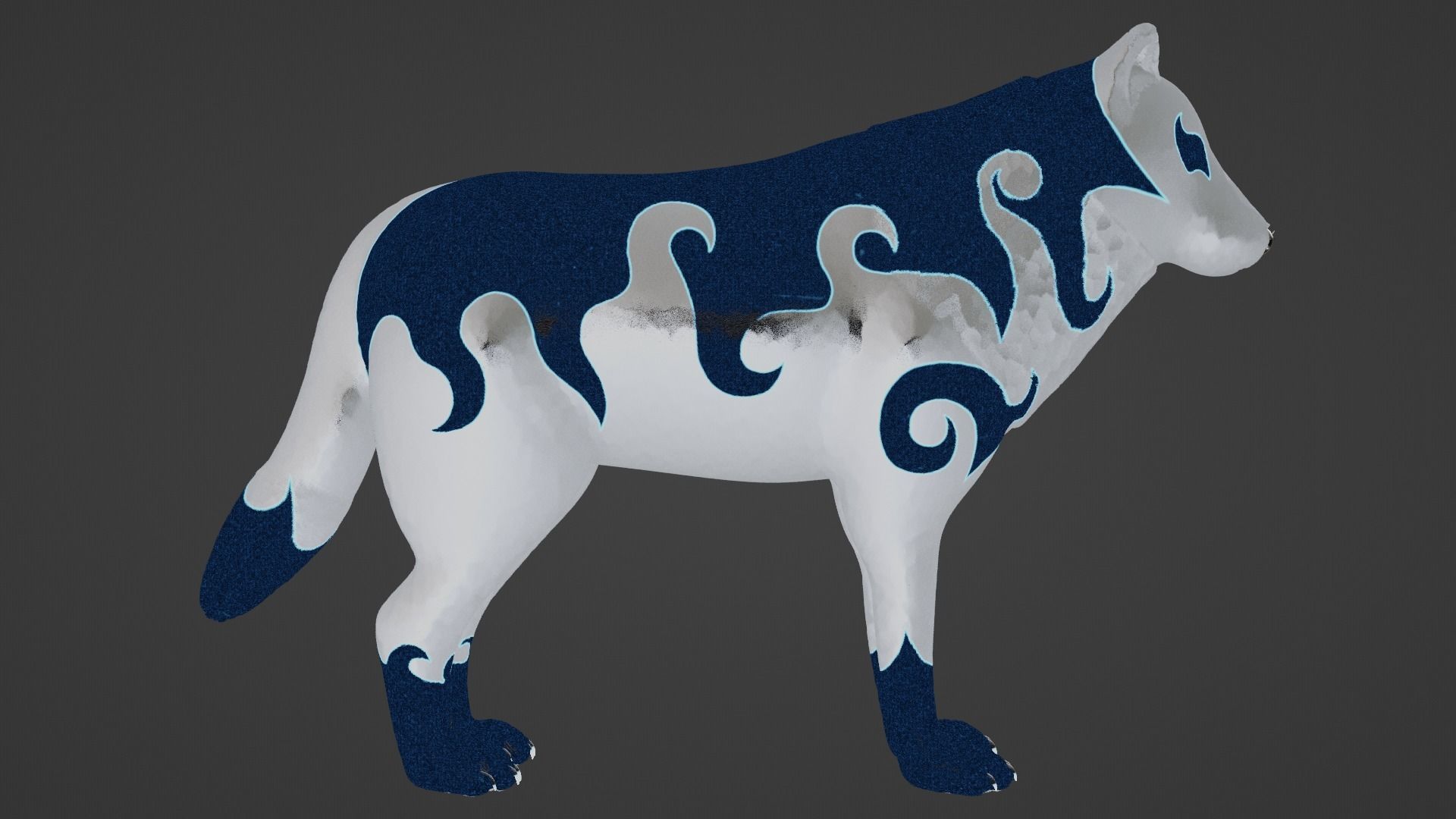 Japanese Yokai - Raiju 3D model_13