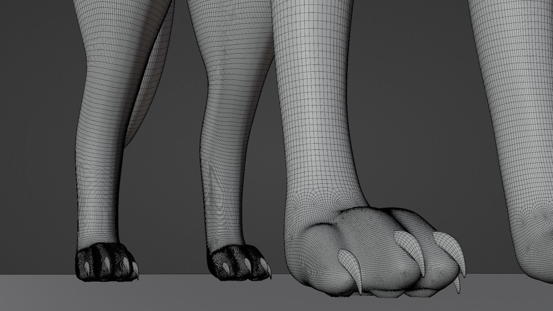 Japanese Yokai - Raiju 3D model_9