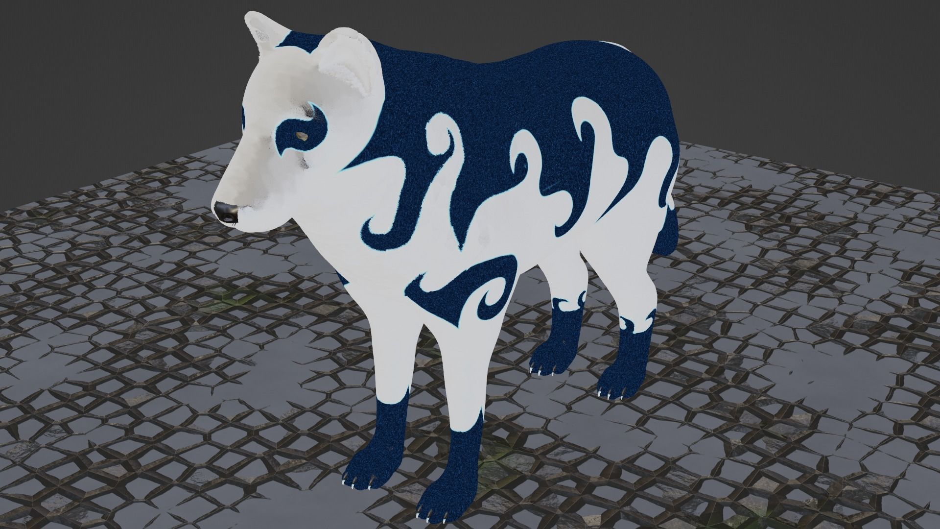 Japanese Yokai - Raiju 3D model_1