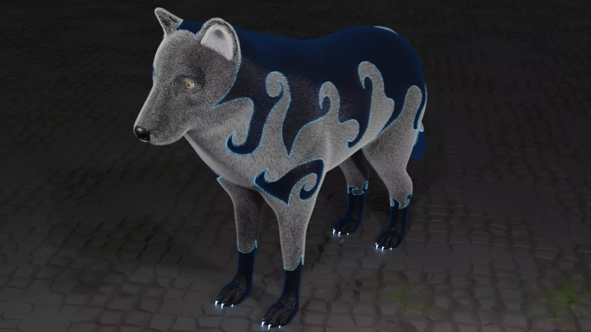 Japanese Yokai - Raiju 3D model_0