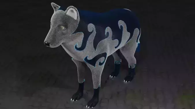 Japanese Yokai - Raiju 3D model