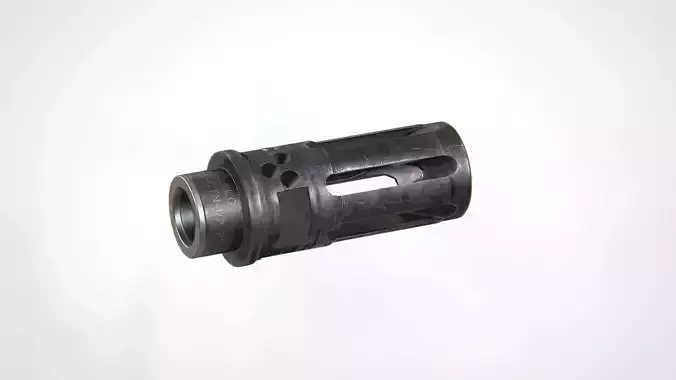 WARCOMP-556-CTN Flash Hider Low-poly 3D model