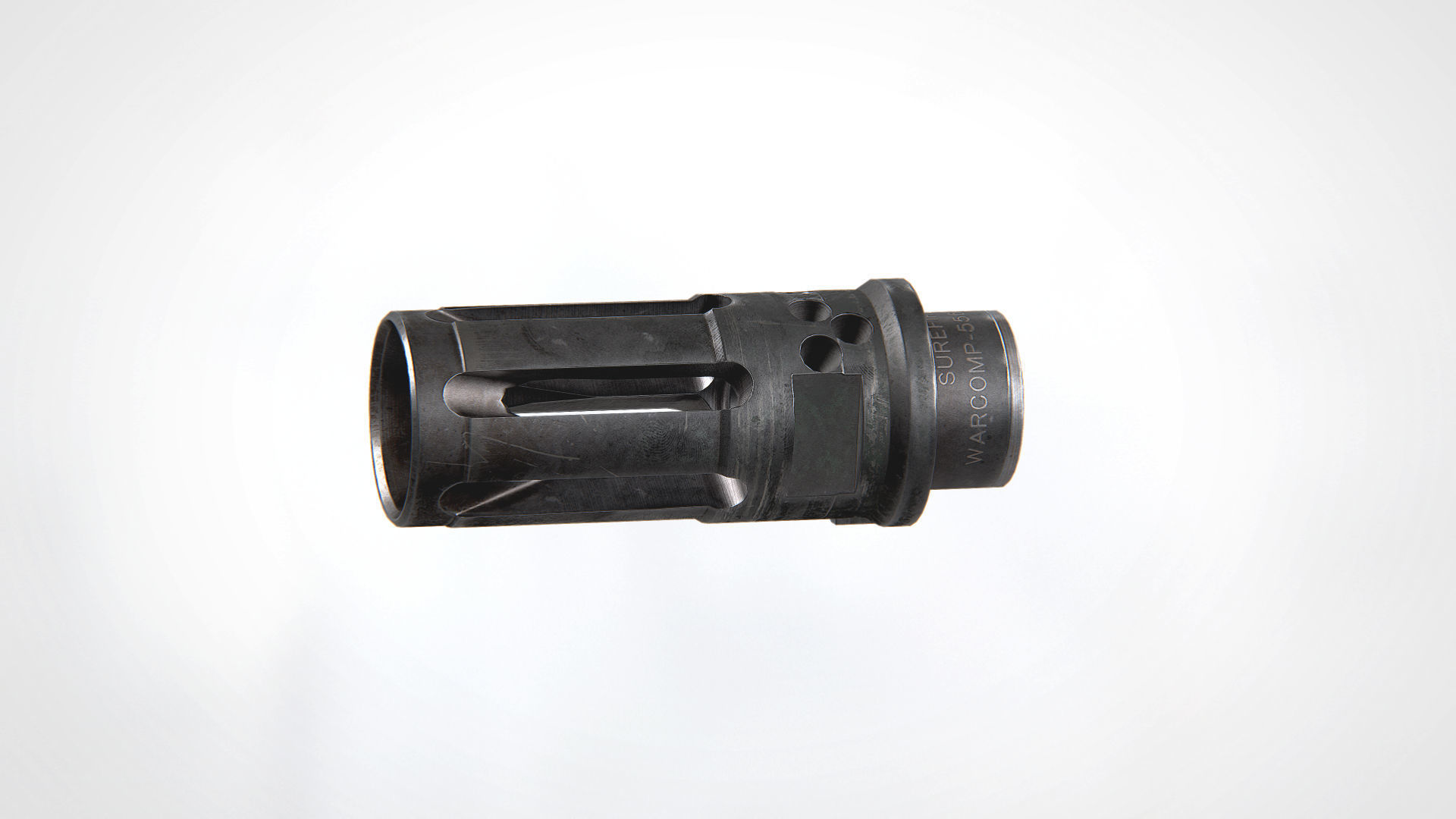 WARCOMP-556-CTN Flash Hider Low-poly 3D model_4