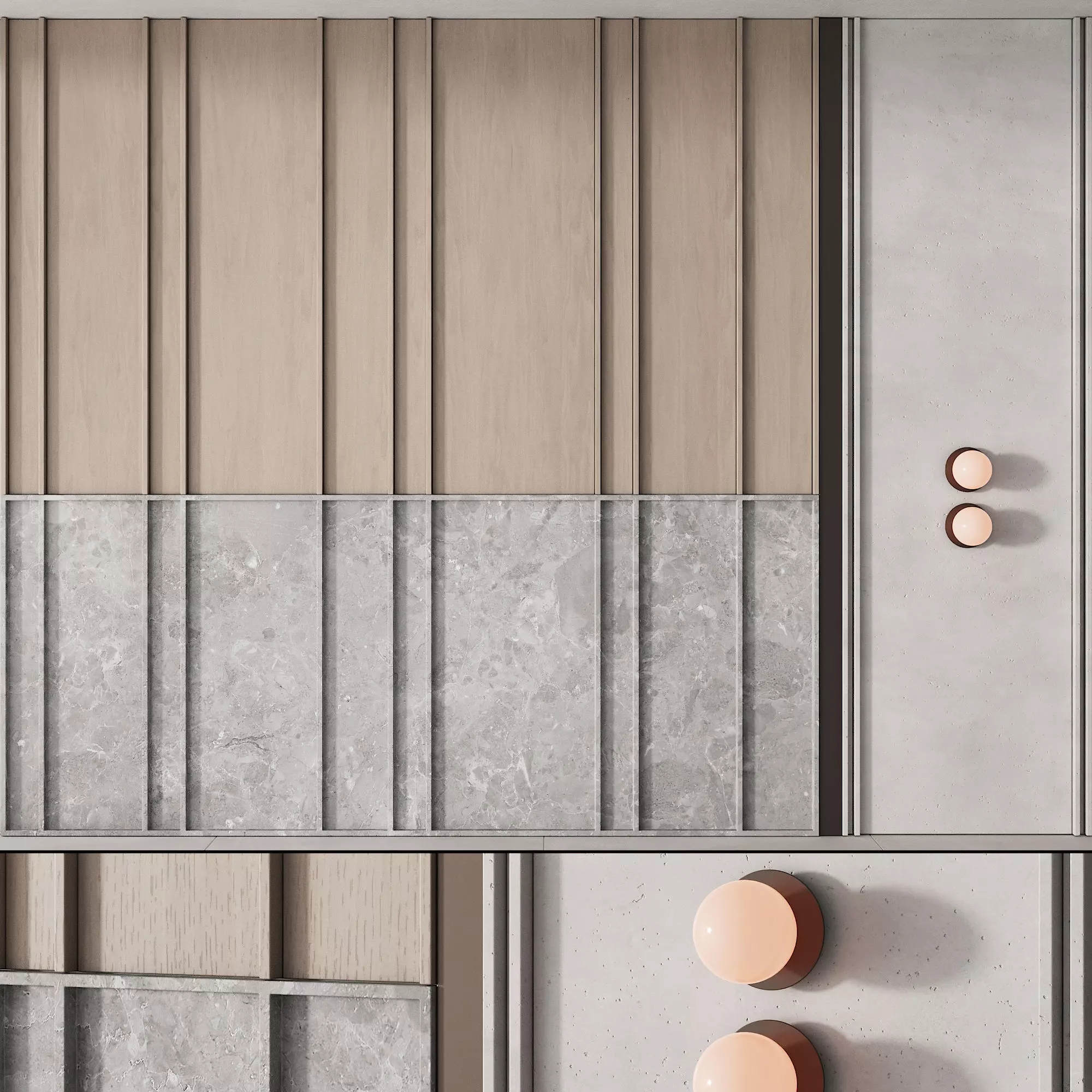 196 wall composition 02 decorative wall panel kit 01 3D model_0