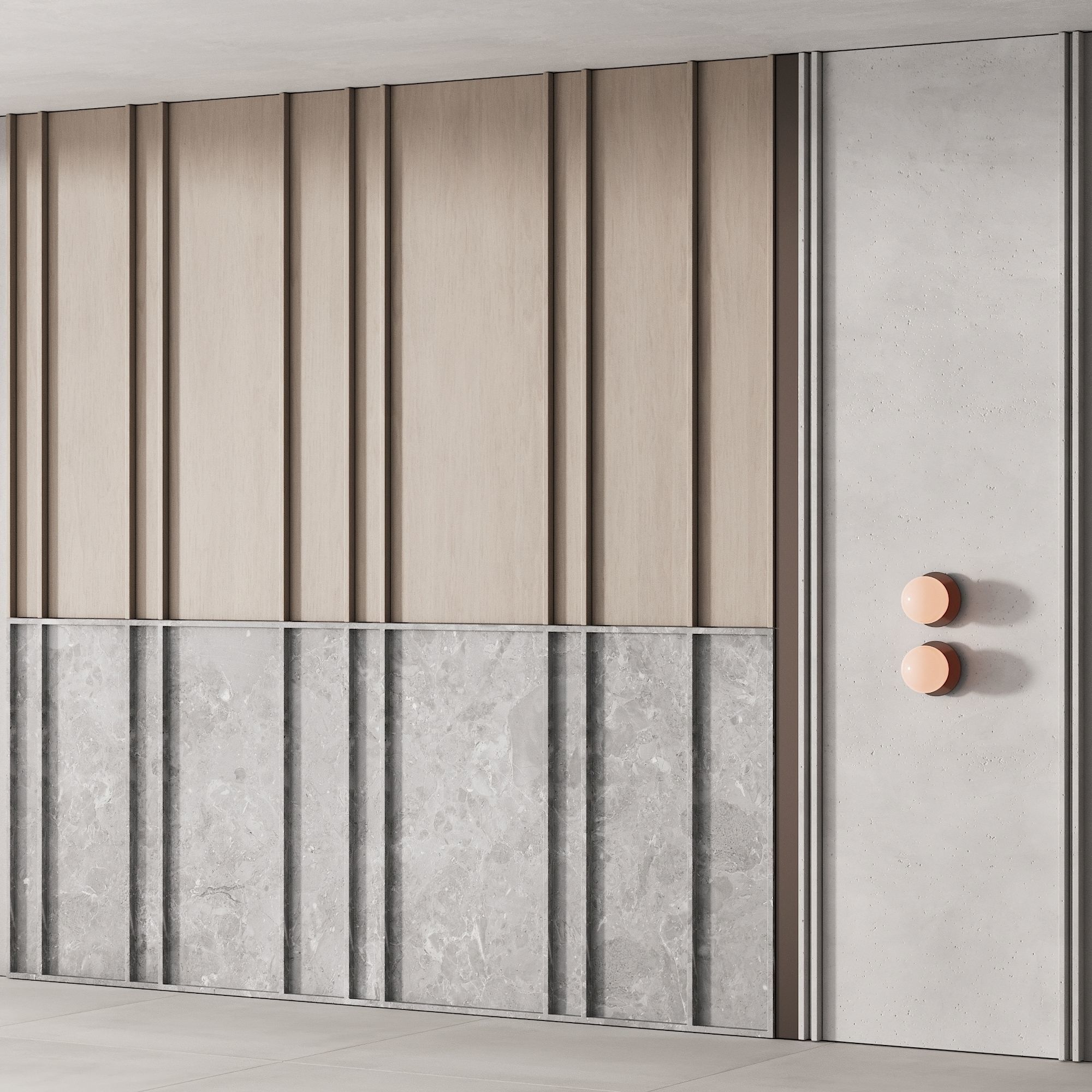 196 wall composition 02 decorative wall panel kit 01 3D model_4