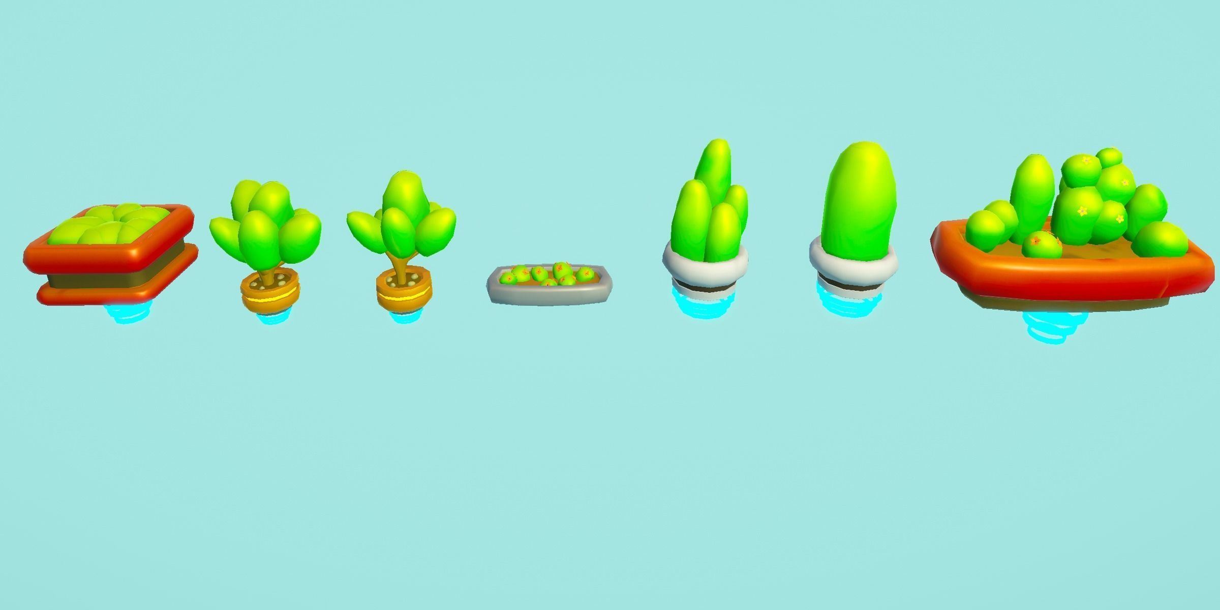 Stylized Sci-fi City Low-poly 3D model_6