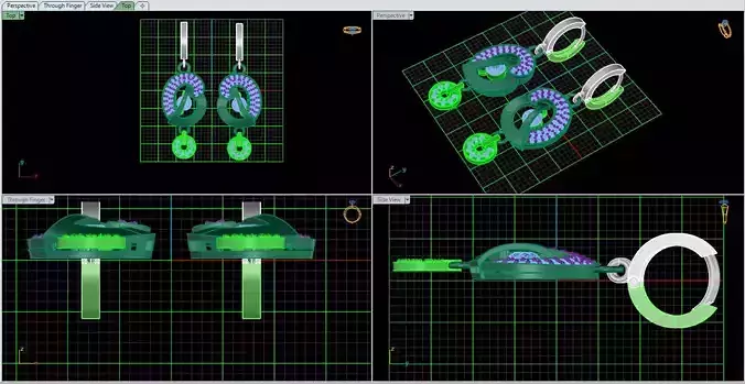 JEWELRY computer screen showing earrings