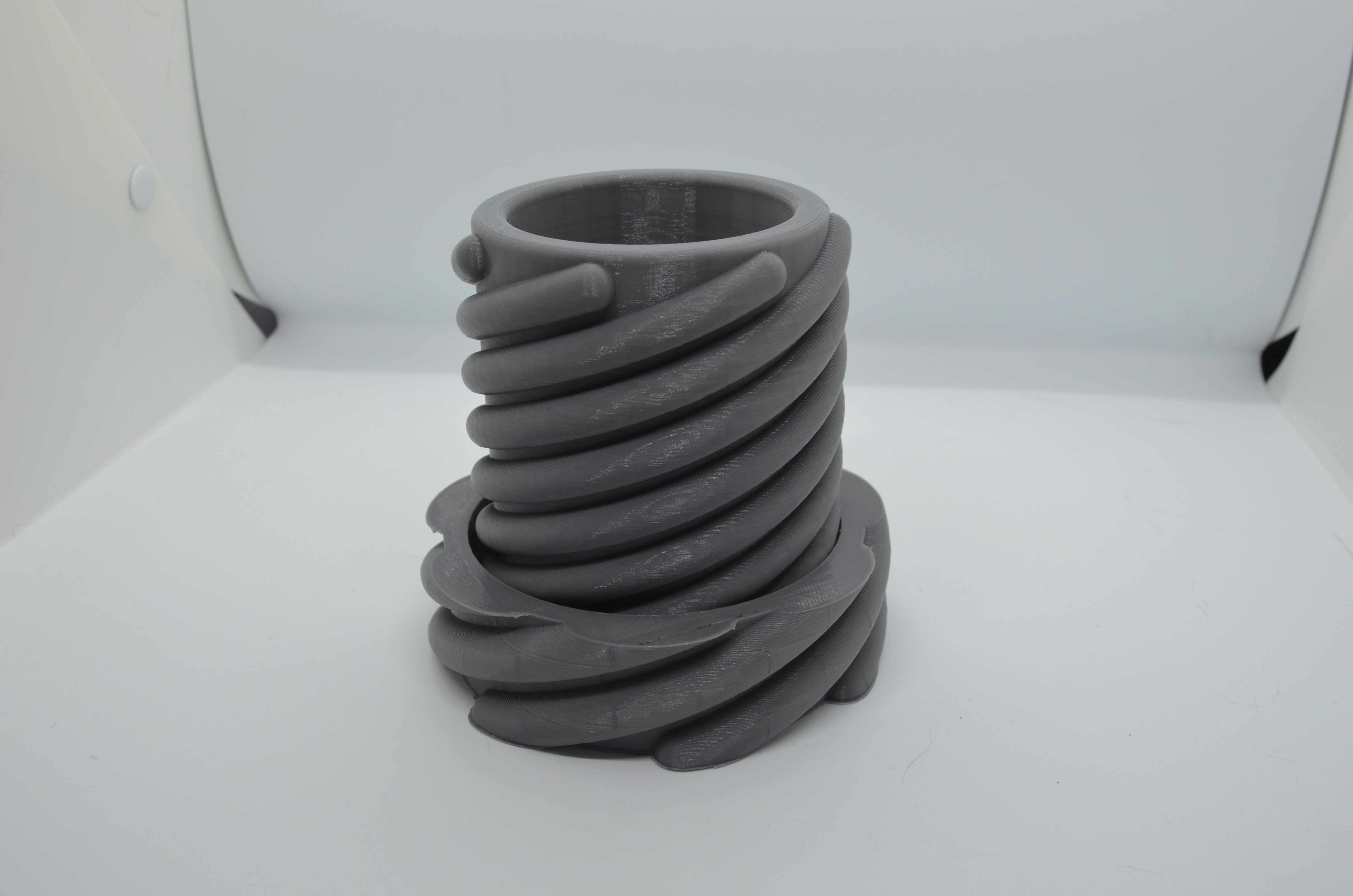 Flowerpot3 screw 3D print model_1