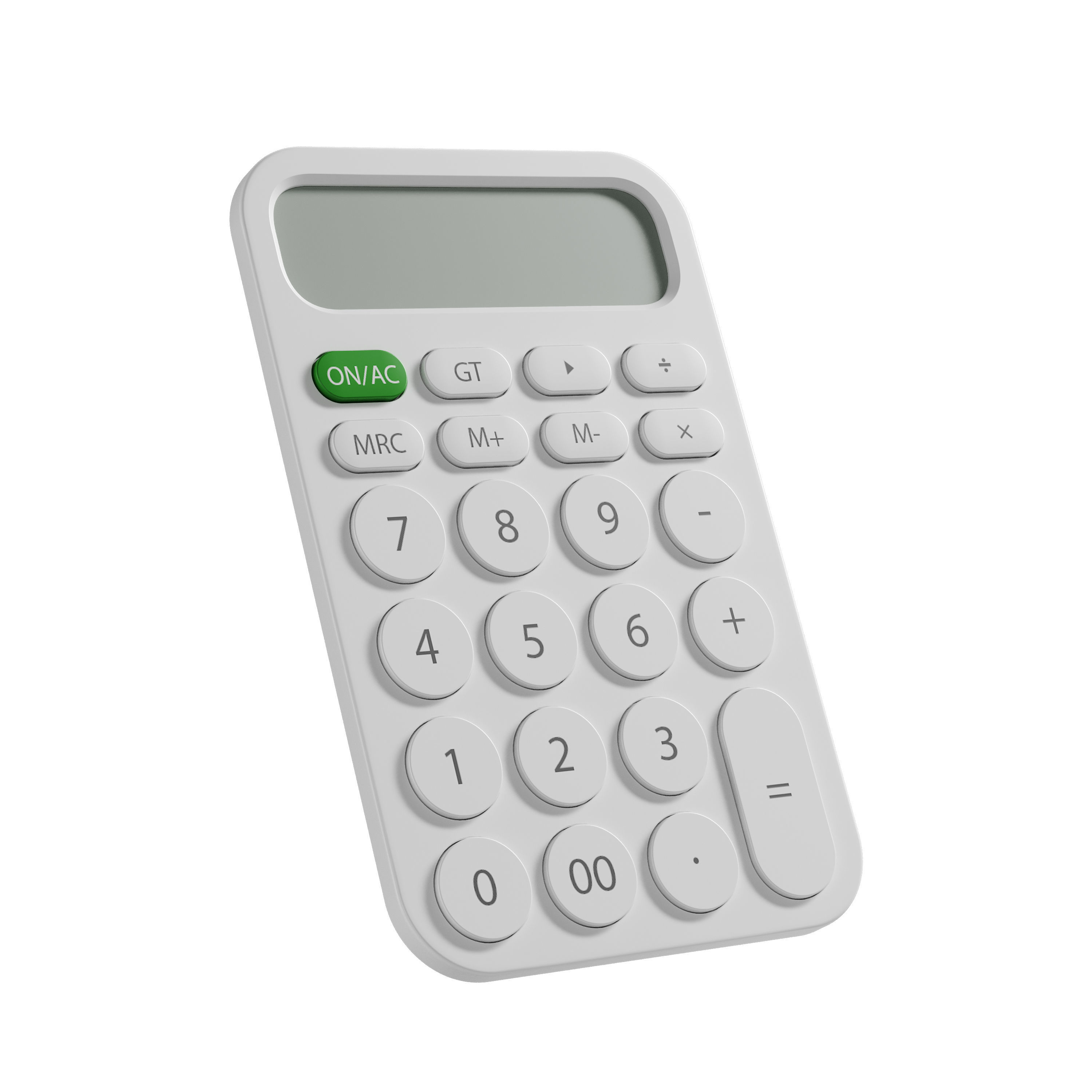 MIIIW 12 Digit Electronic Calculator 3D model_2