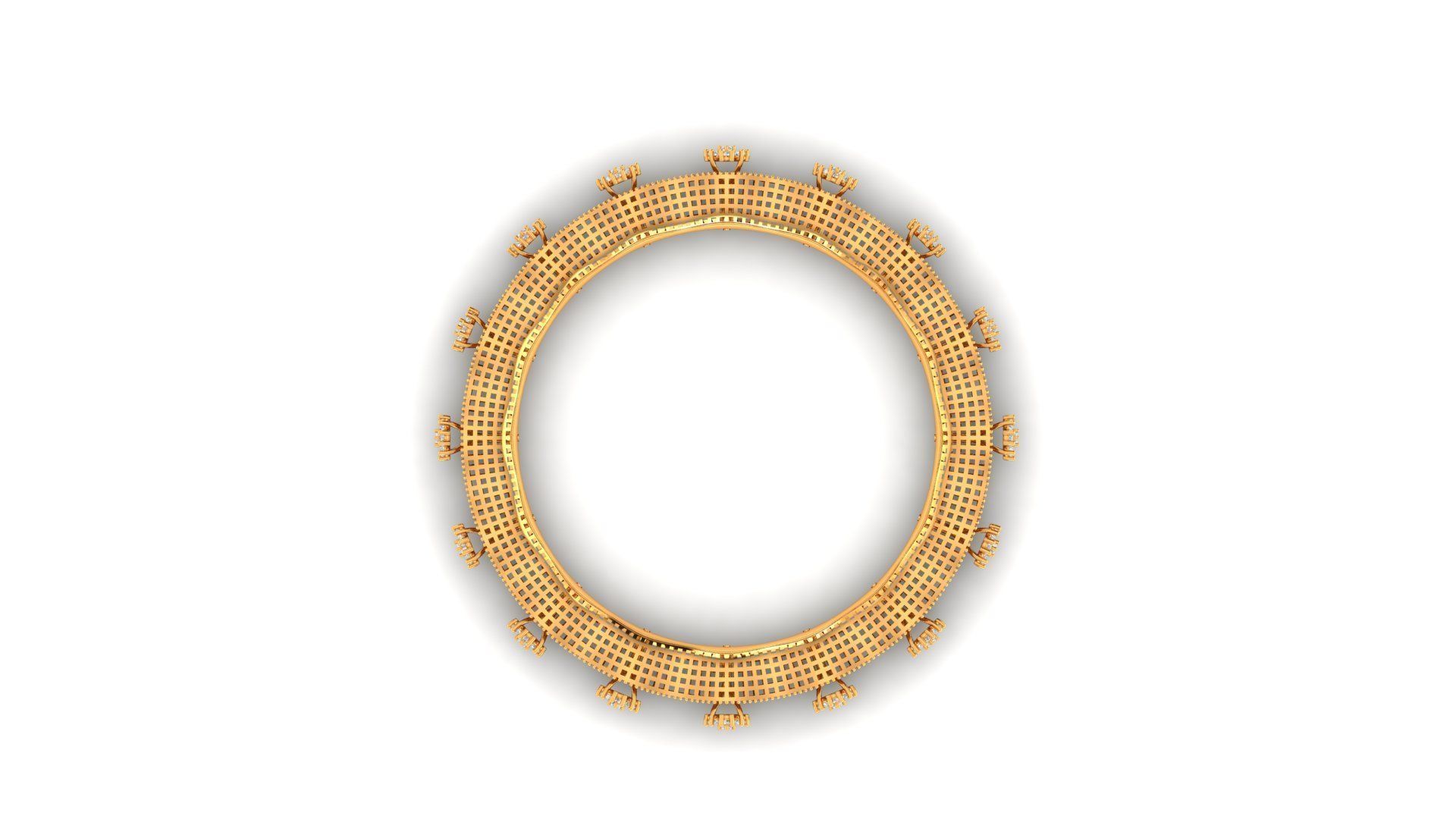 DIAMOND BANGLE 3D print model_2