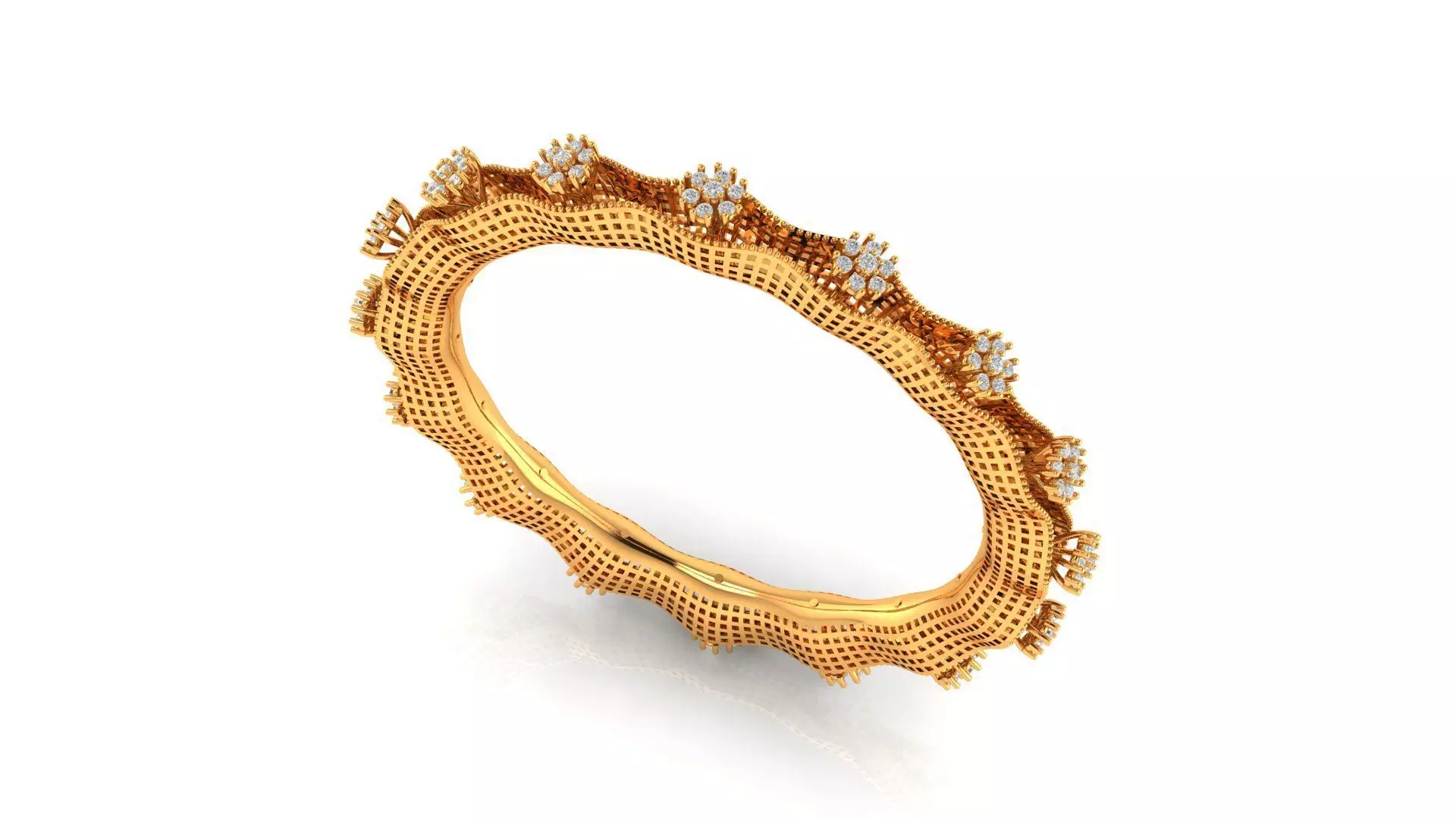 DIAMOND BANGLE 3D print model_0