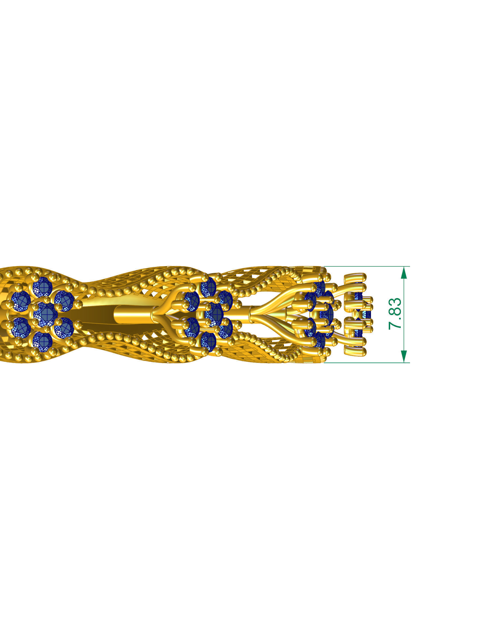 DIAMOND BANGLE 3D print model_6
