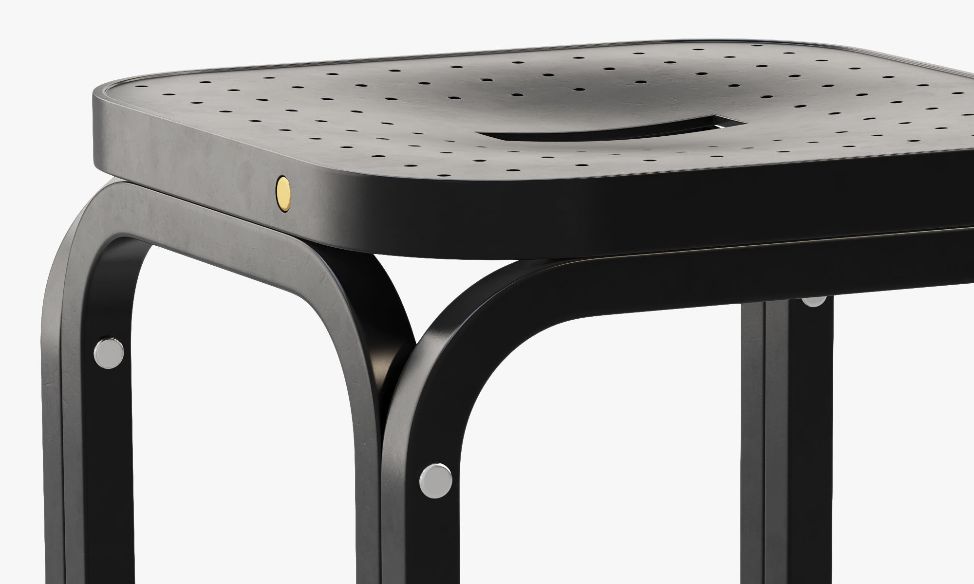 Postsparkasse Hocker by Otto Wagner 3D model_3