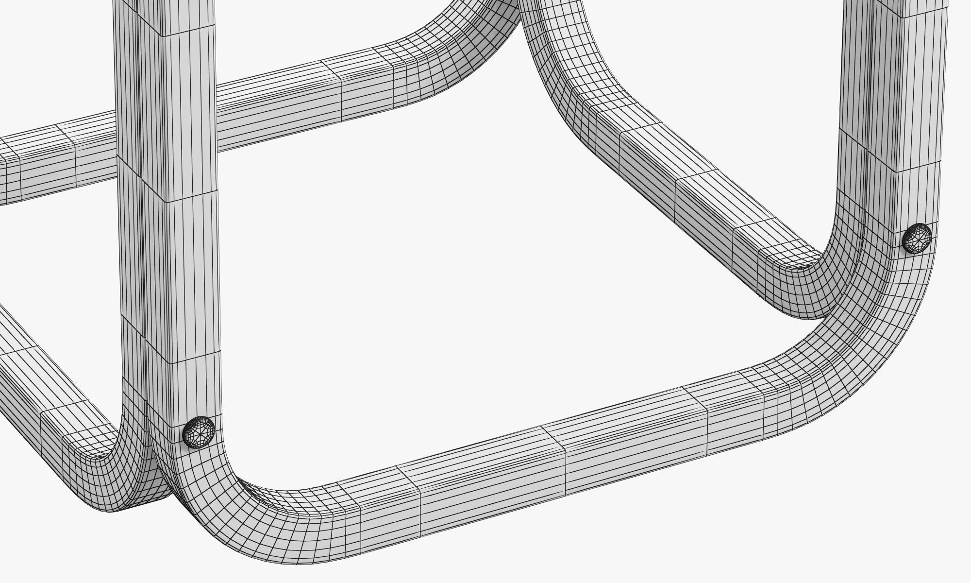 Postsparkasse Hocker by Otto Wagner 3D model_10