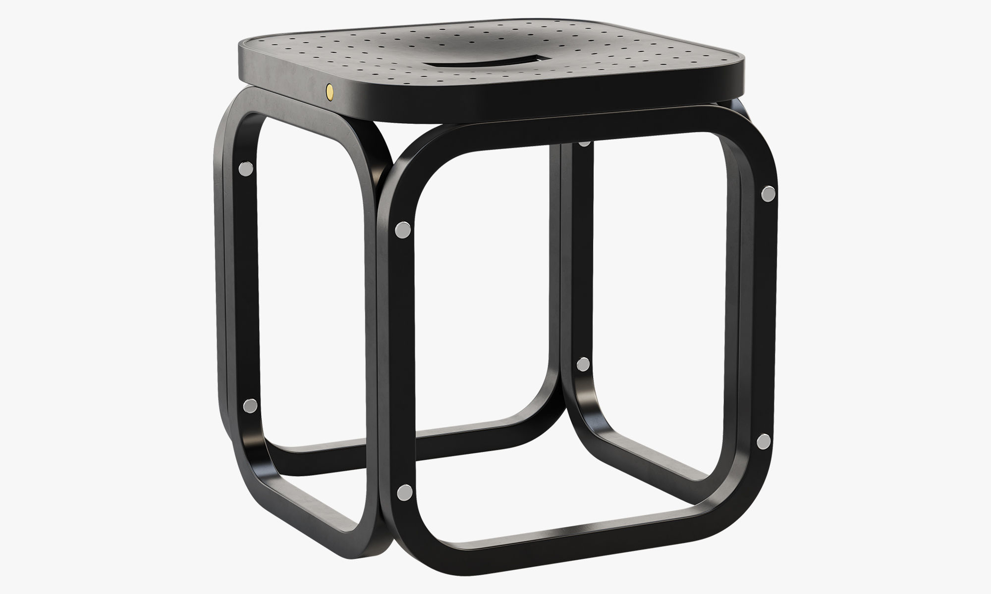 Postsparkasse Hocker by Otto Wagner 3D model_2