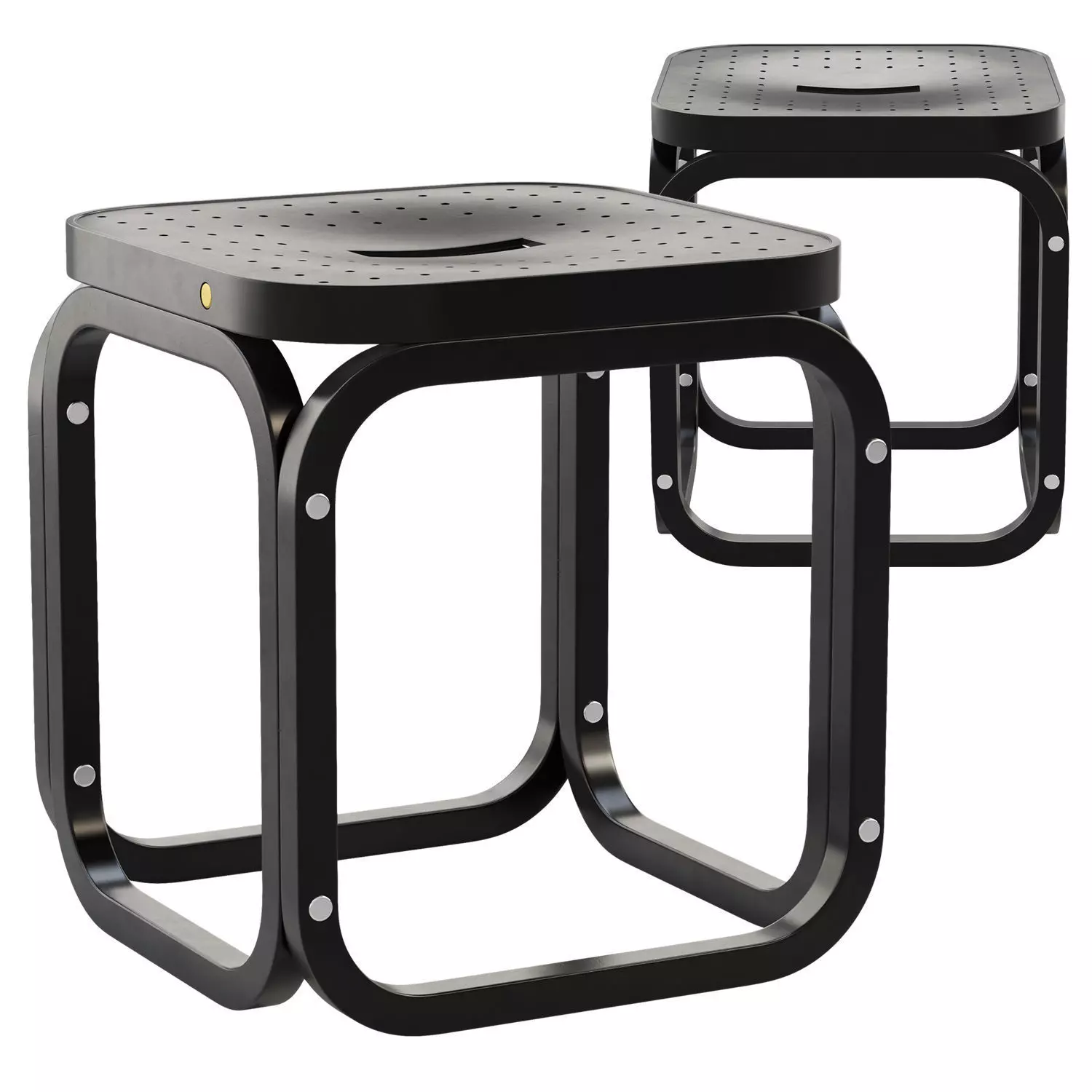 Postsparkasse Hocker by Otto Wagner 3D model_0