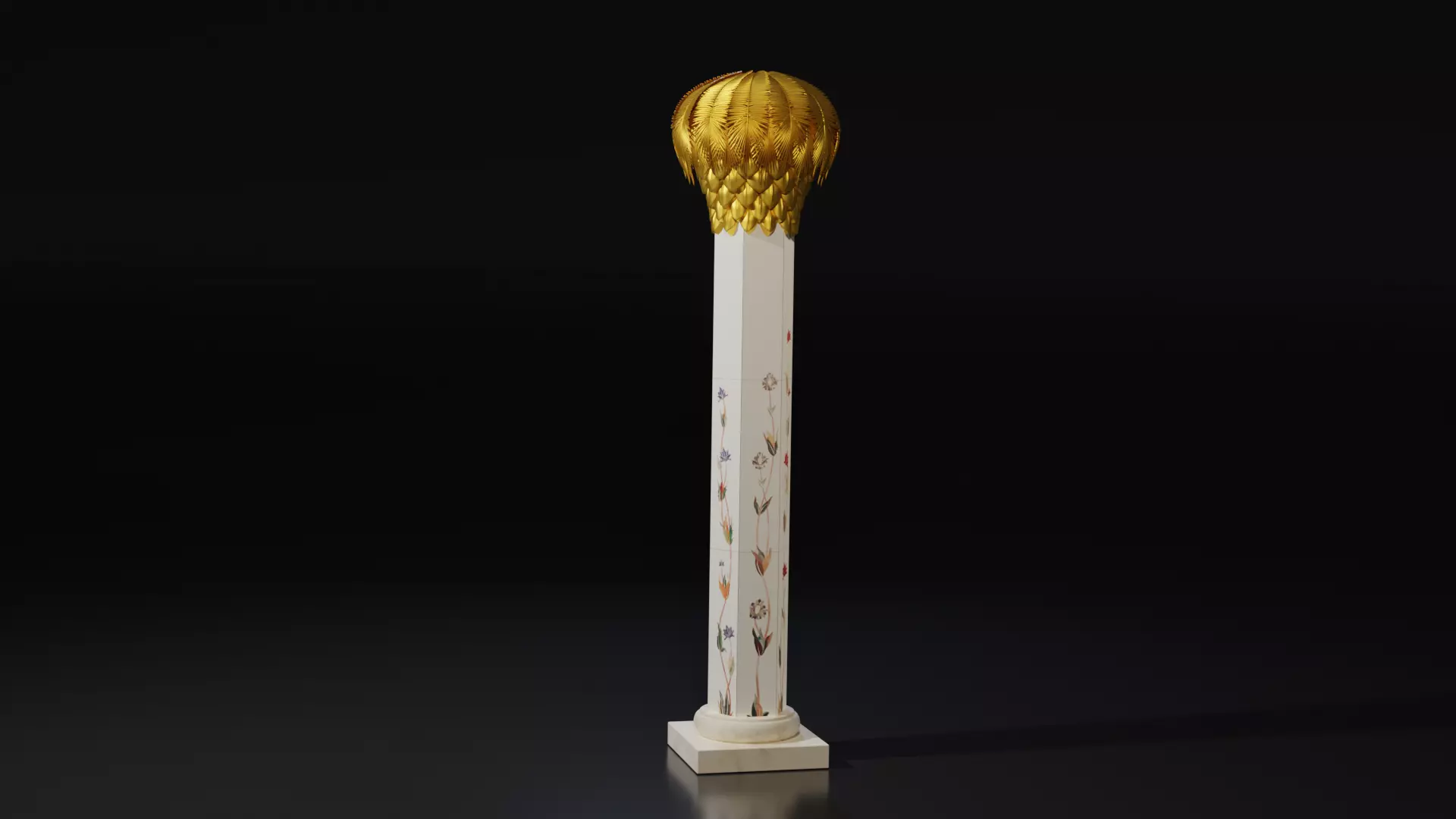 Sheikh Zayed Column 3D model_0