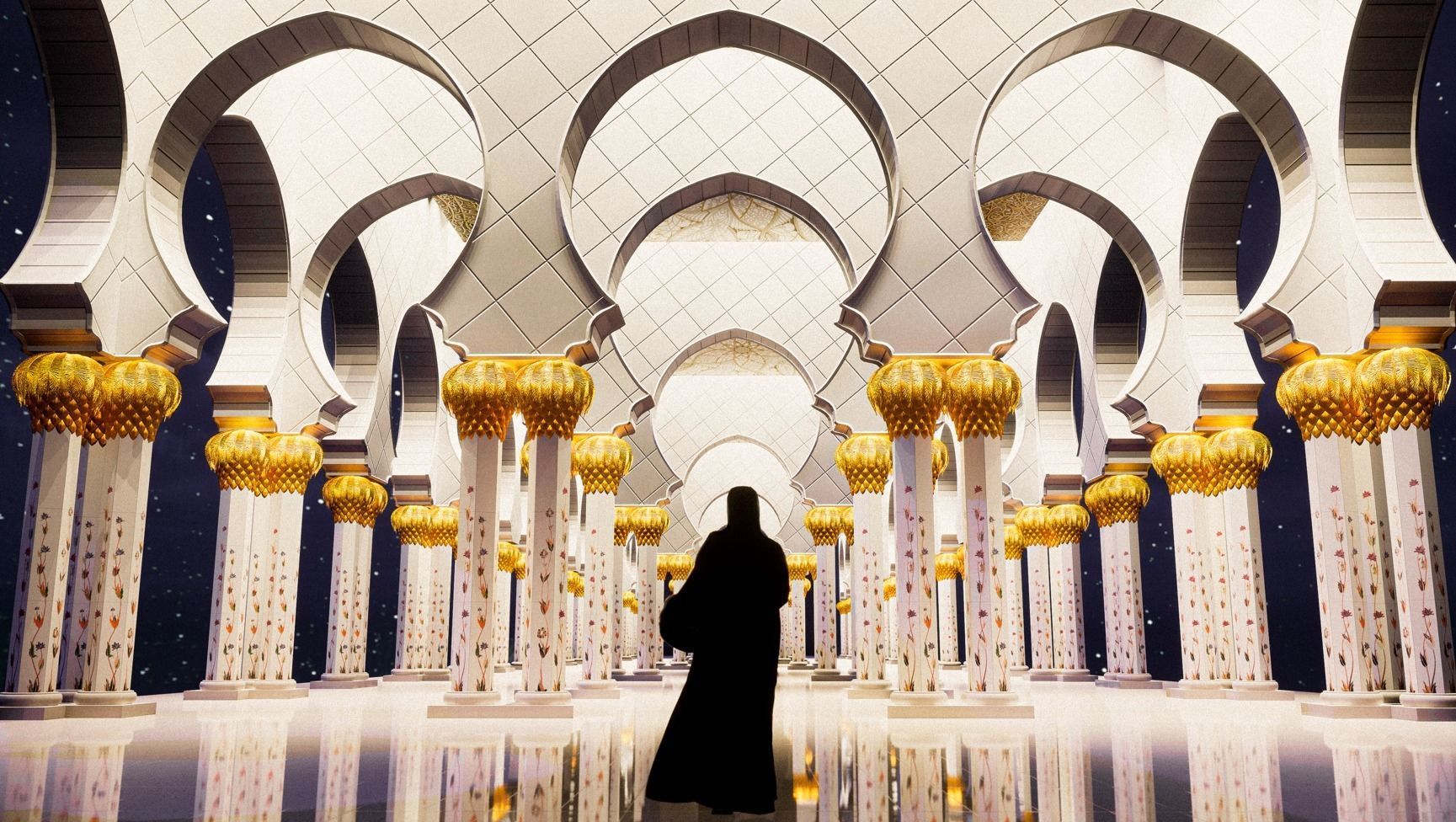 Sheikh Zayed Column 3D model_5