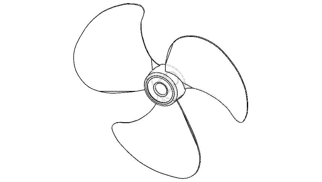 Fan Propeller 3D model_3
