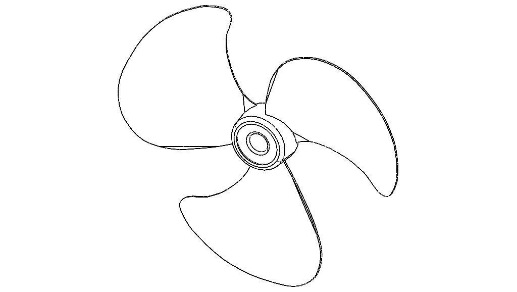 Fan Propeller 3D model_2