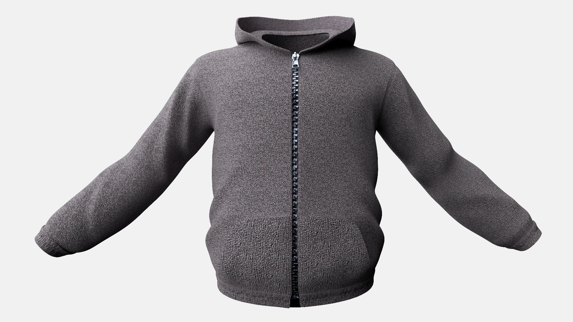 Man Hoodie withPants Low-poly 3D model_3