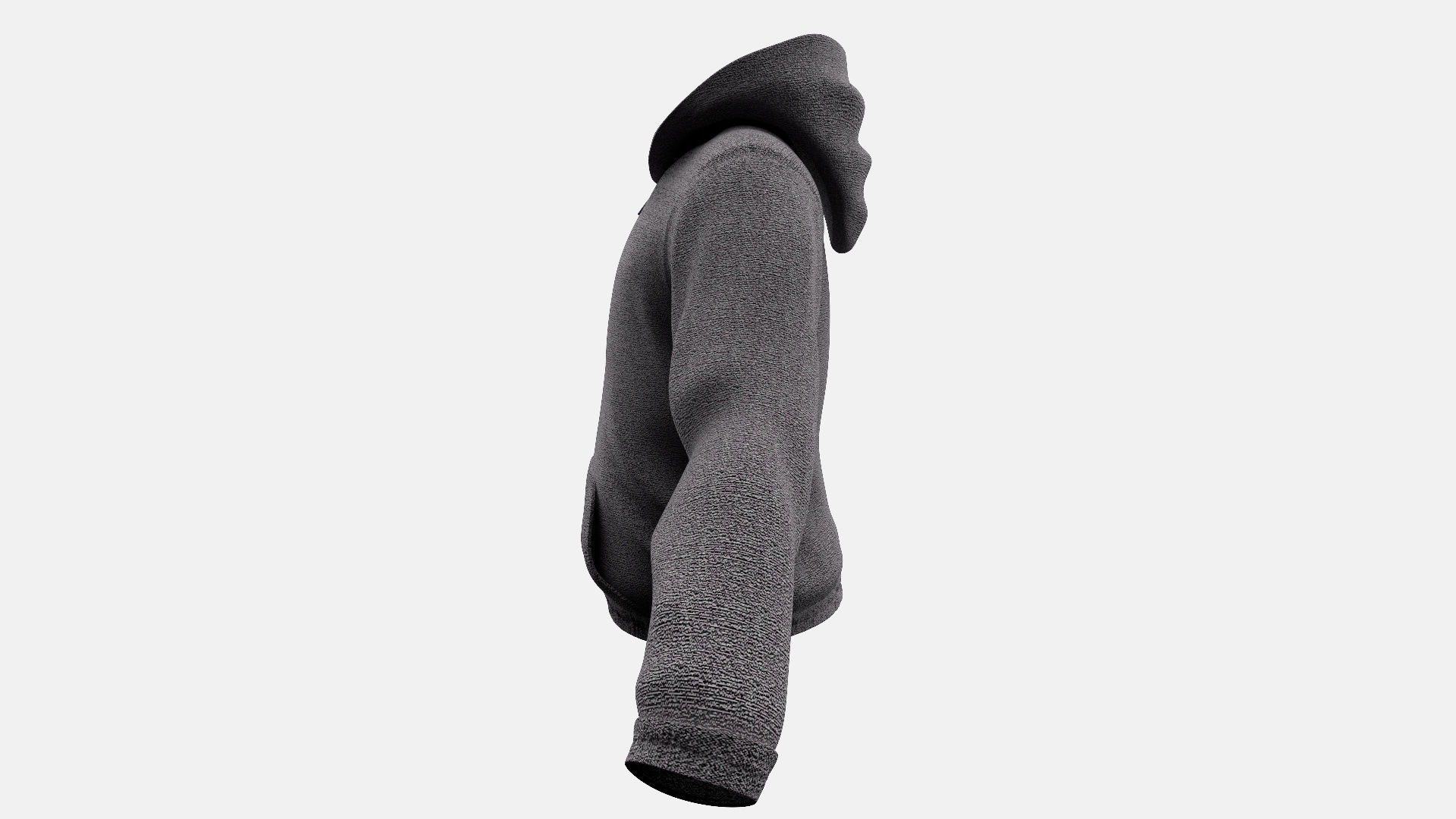 Man Hoodie withPants Low-poly 3D model_5