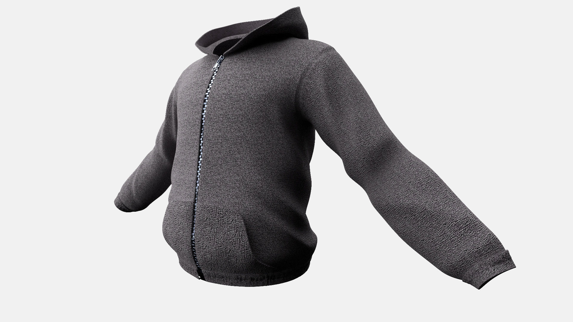 Man Hoodie withPants Low-poly 3D model_4