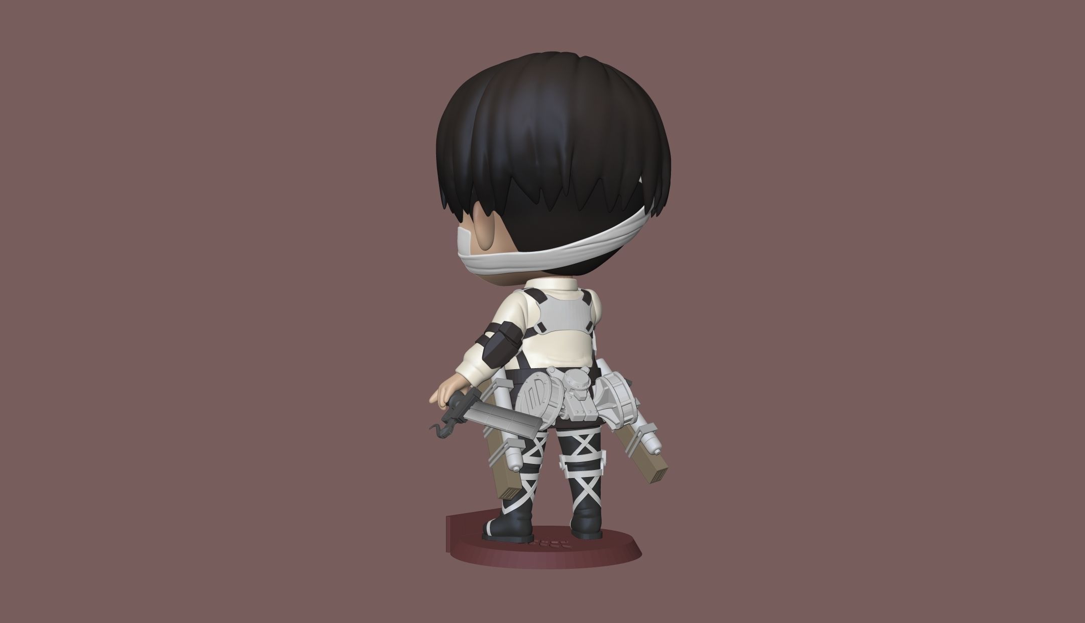 Levi Ackerman Shingeki no Kyojin 3D print model_7