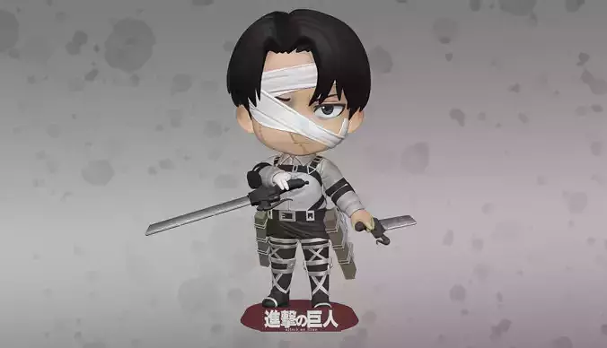 Levi Ackerman Shingeki no Kyojin 3D print model