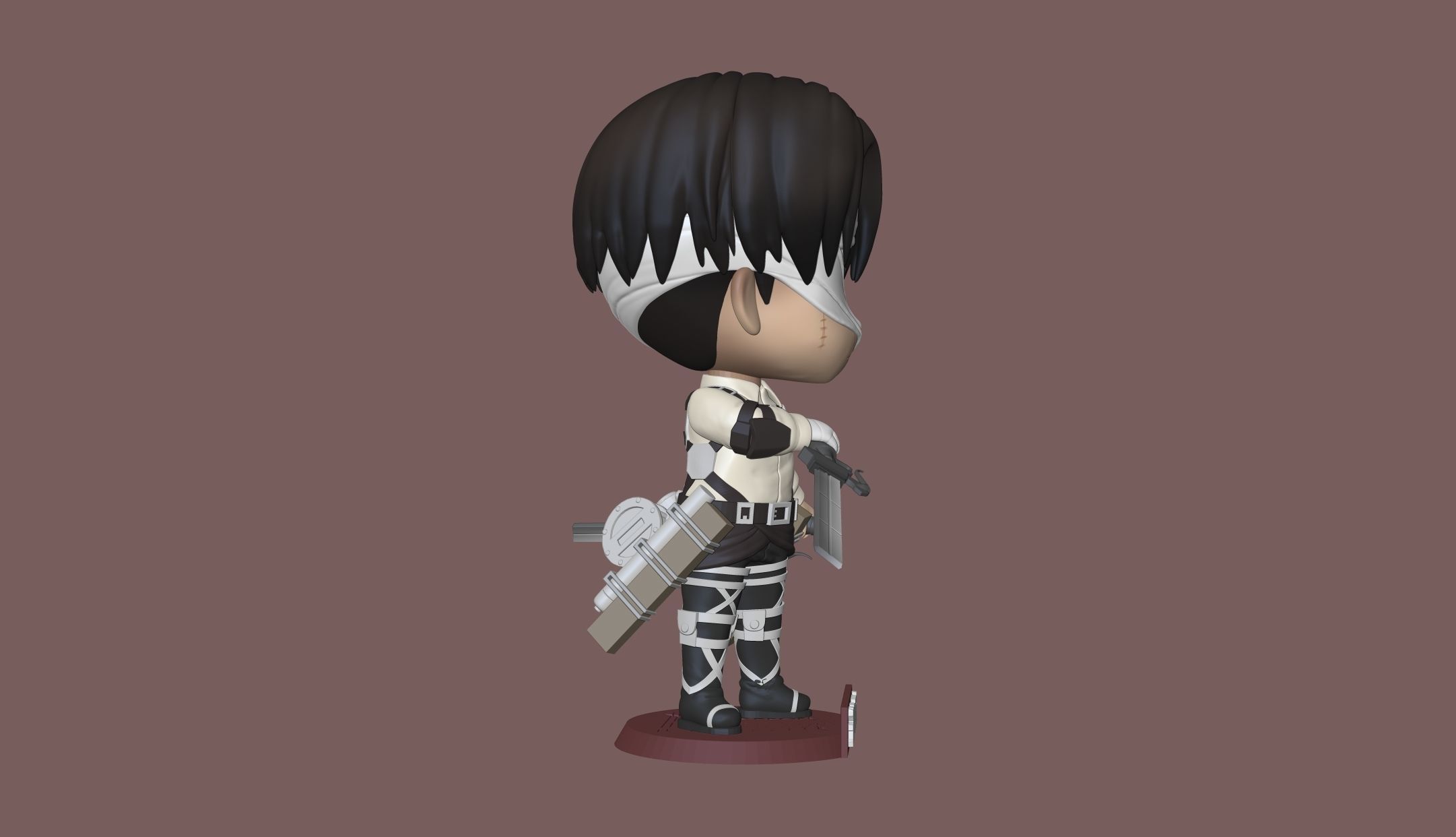 Levi Ackerman Shingeki no Kyojin 3D print model_10