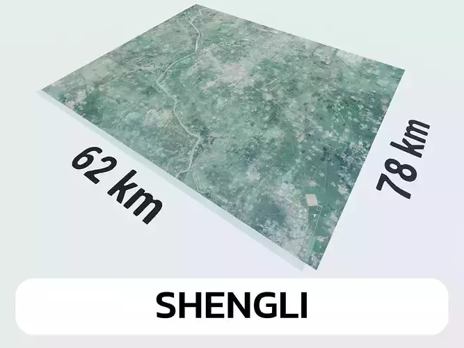 Shengli China City Landscape 3D Model