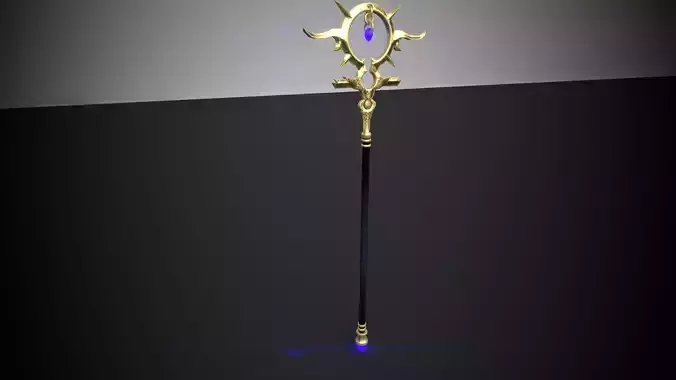 Magic space staff weapon