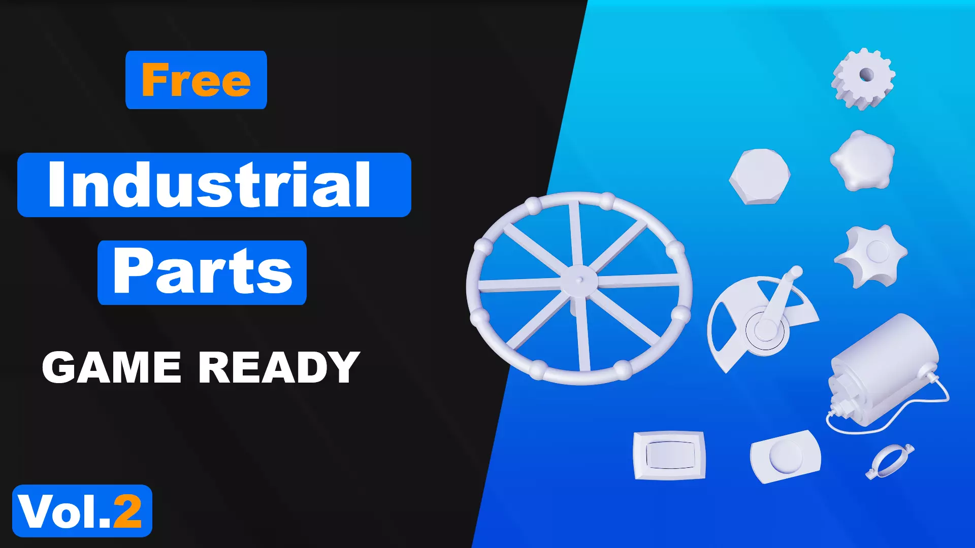 The Industrial pack 2 Free low-poly 3D model