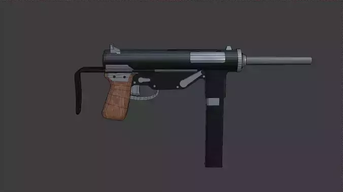 submachine gun 3D model