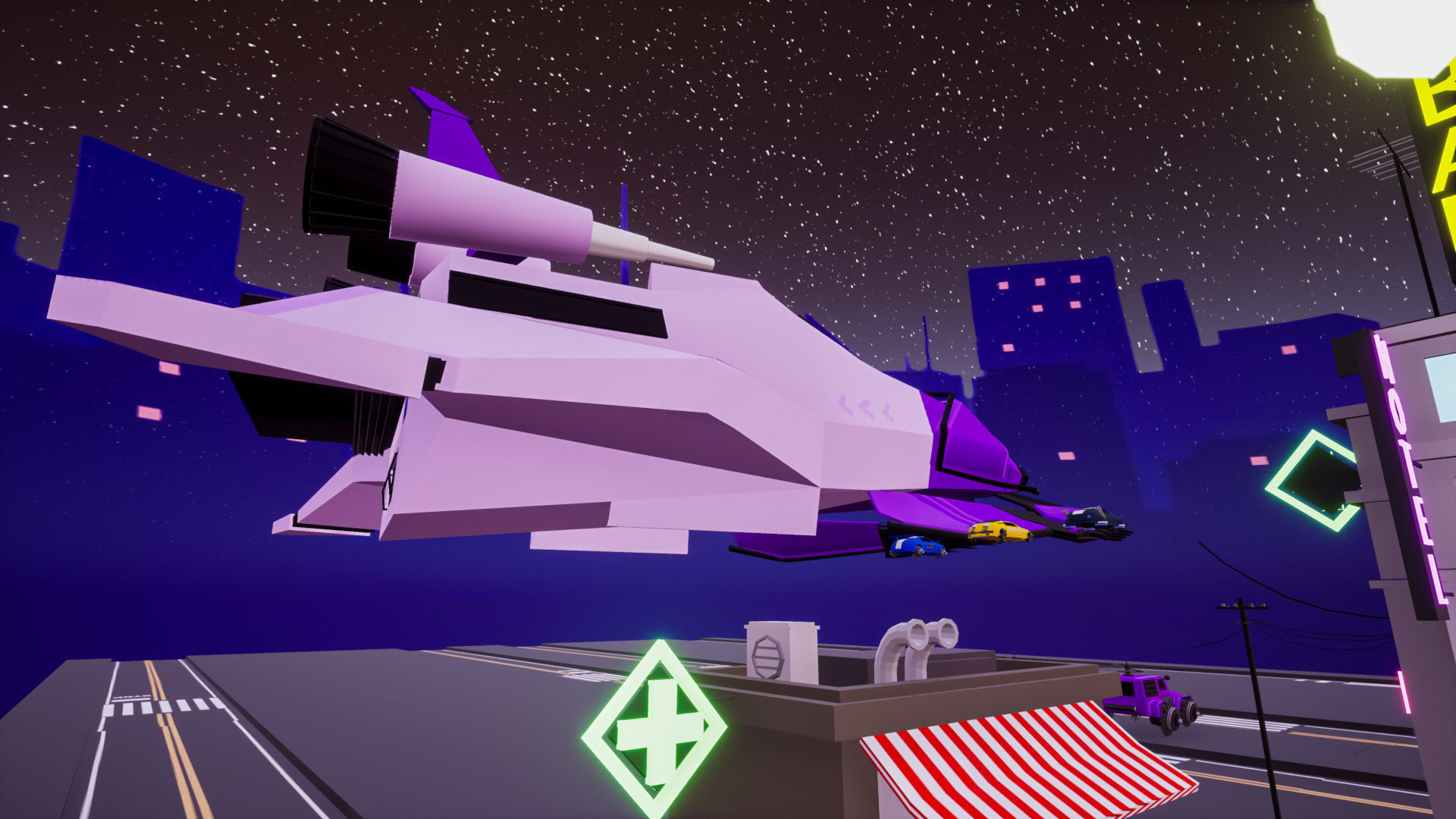 Sci-Fi Futuristic Environment Pack Low-poly 3D model_3