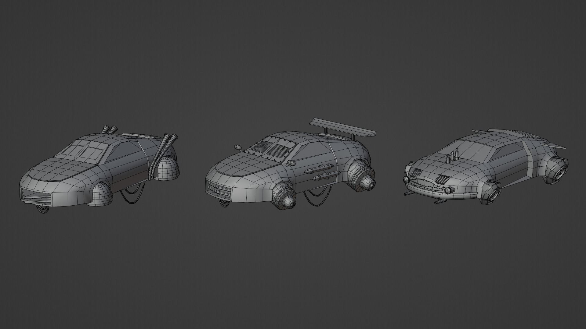 Sci-Fi Futuristic Environment Pack Low-poly 3D model_12