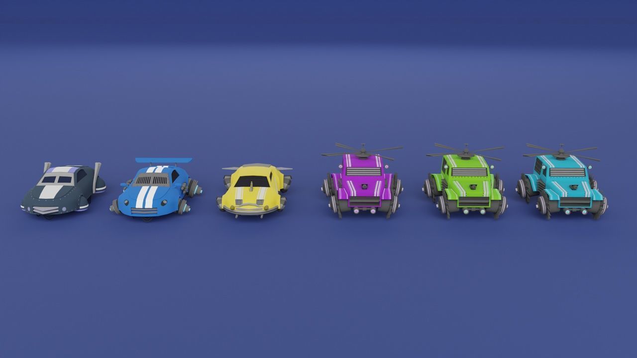 Sci-Fi Futuristic Environment Pack Low-poly 3D model_7