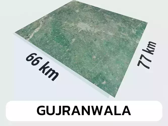Gujranwala Pakistan City Landscape 3D Model