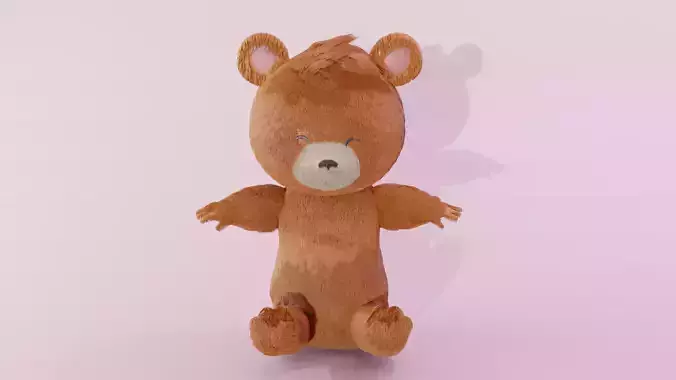 A taddy bear with fur