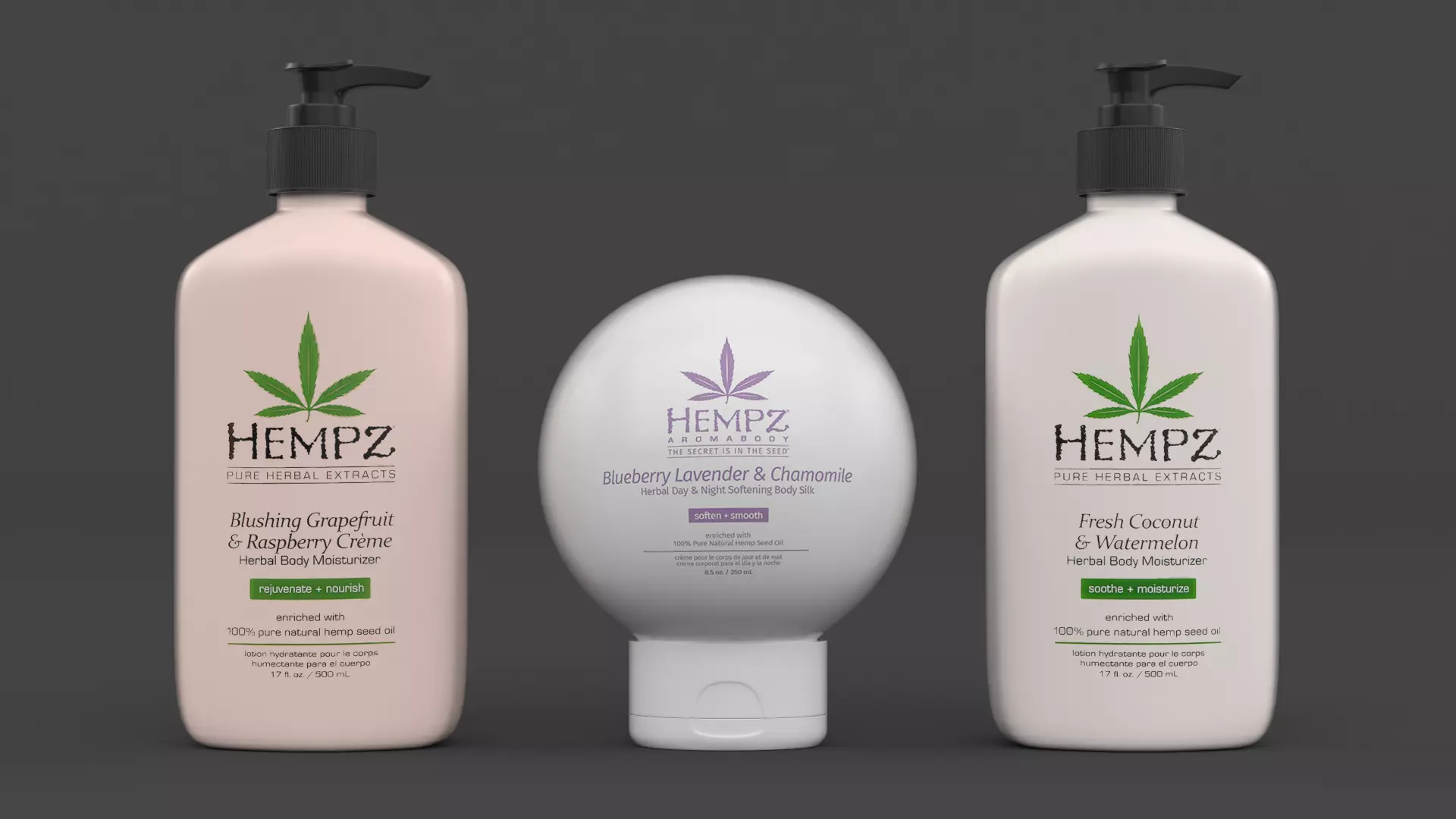 Hempz Herbal Body Moisturizer 3D model