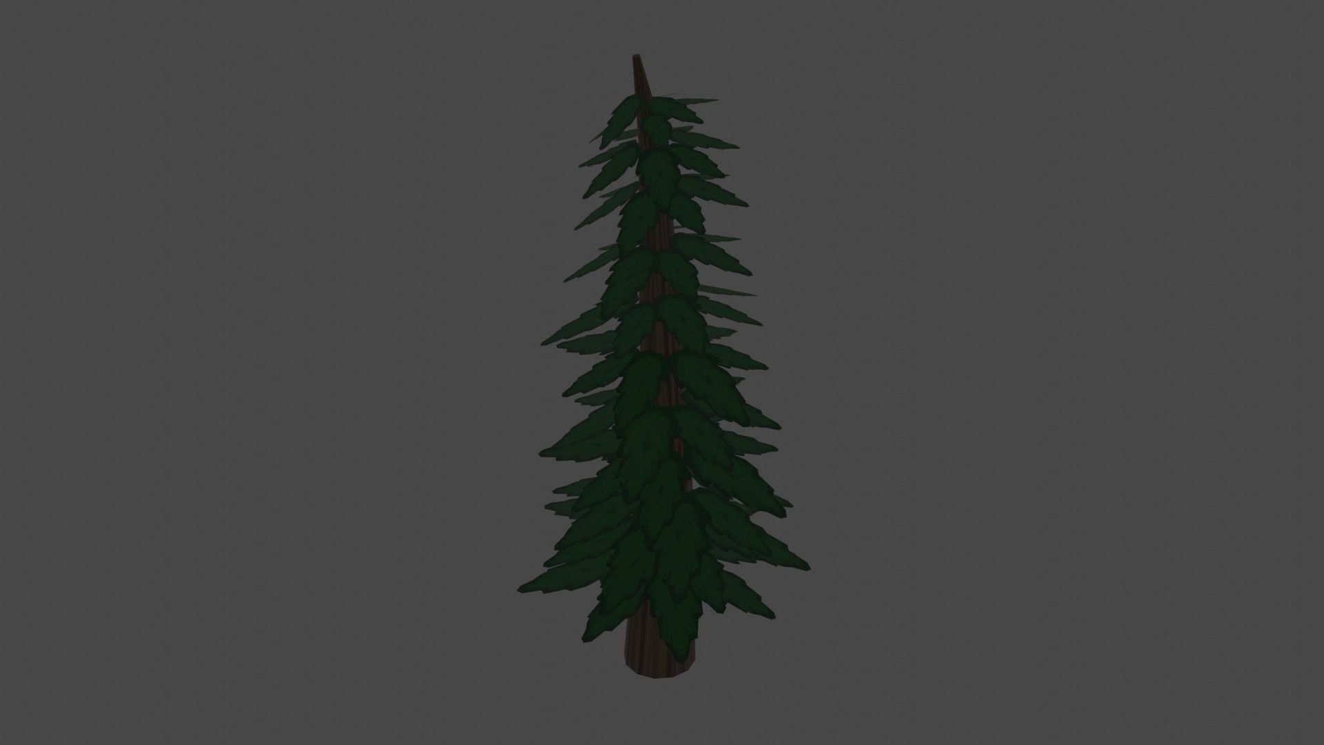 Low-Poly Stylized Tree Free low-poly 3D model_1